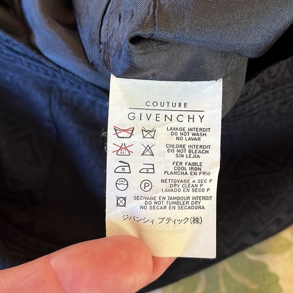 Vtg GIVENCHY Couture Size: EU 42 Monochrome Textured Classic Pencil Elegant NEW - Picture 7 of 16